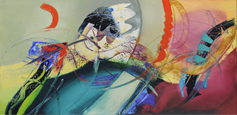 Pink Sun After the Fog